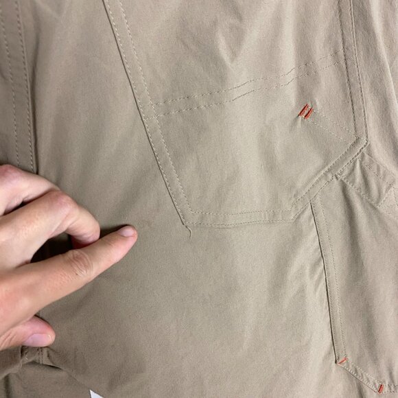 LL Bean Men's Water-Resistant Cresta Hiking Pants Khaki 33x34 Outdoor Camping - Picture 6 of 8